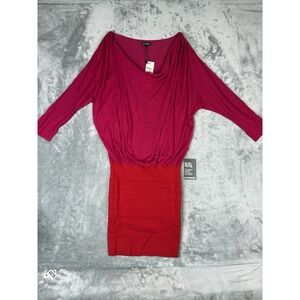 Express Red Dolman Bodycon Mini Dress Medium NWT